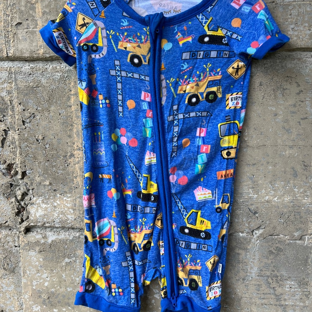 Little Sleepies Birthday Builders 12-18m shorty